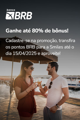 Cadastre-se para garantir até 80% de bônus ao trazer seus pontos BRB para a Smiles!